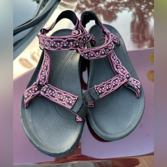 TEVA Midform Universal Black and Pink Women's Sandals size 10 - Picture 3 of 7
